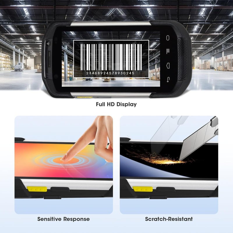 استبدال شاشة LCD مع مستشعر اللمس الرقمي لجهاز Symbol TC70 TC75 TC75X الماسح الضوئي للباركود المحمول (إصدار أندرويد)، حساس عالي الدقة (لـ Symbol TC70) - Image 5