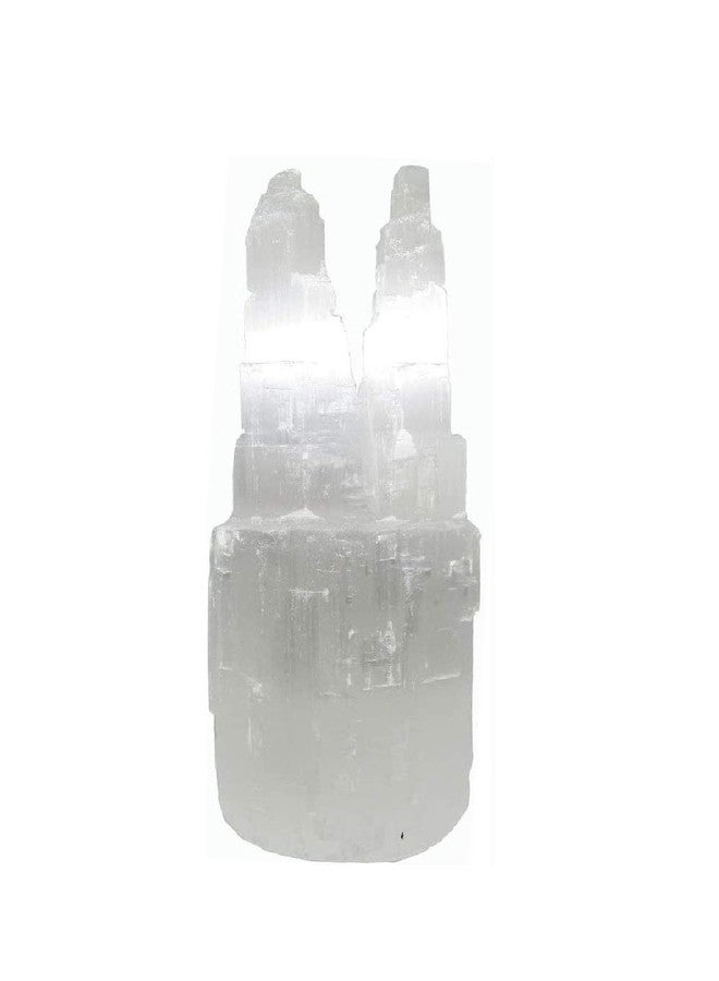 CircuitOffice Selenite Twin Tower Skyscraper, Selenite Mountain, 6" Selenite Twin Points for Healing, Positive Energy, Meditation, Protection, Powers, Decoration or Gift - Image 4