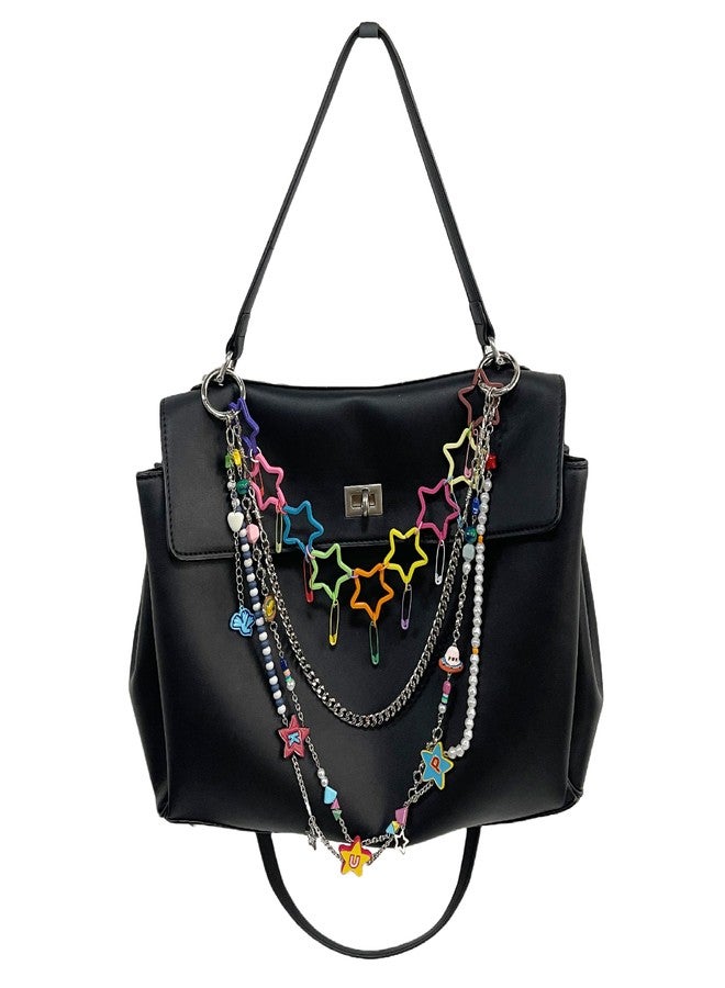 QTMY Star Chain Keychain Bag Charms for Handbag Purse Backpack Accessories for Bogg Bag,775 - Image 1