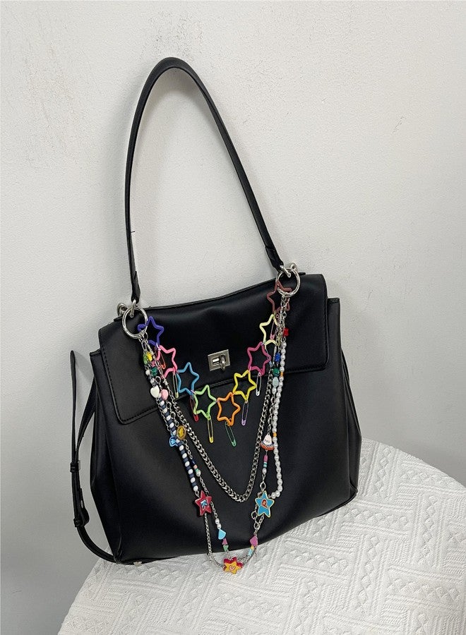 QTMY Star Chain Keychain Bag Charms for Handbag Purse Backpack Accessories for Bogg Bag,775 - Image 5