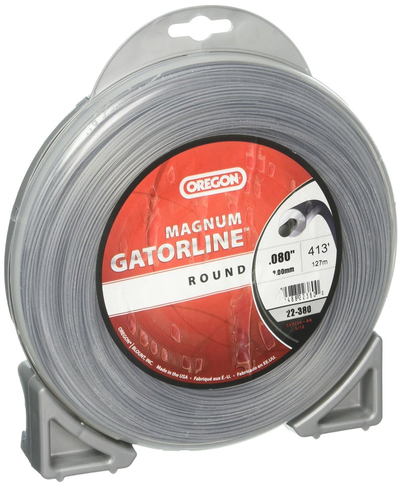 Oregon 22-380 Magnum Gatorline Trimmer Line Round Gauge 416', Gray - Image 1