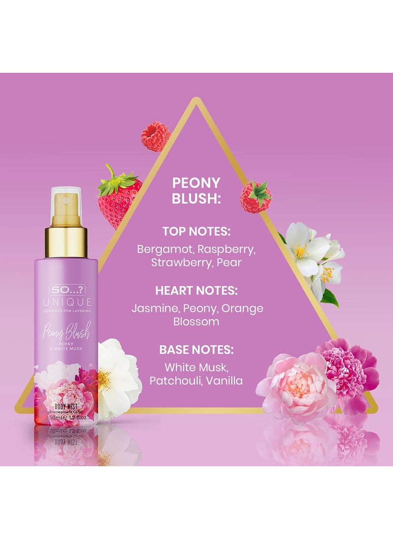 So..? So Unique Body Mist Set  Perfumes for Women with Fresh Floral Sweet Scents  6 Hour Wear Body Spray for Women  Travel Size Gift Set  6 pcs  - Image 5