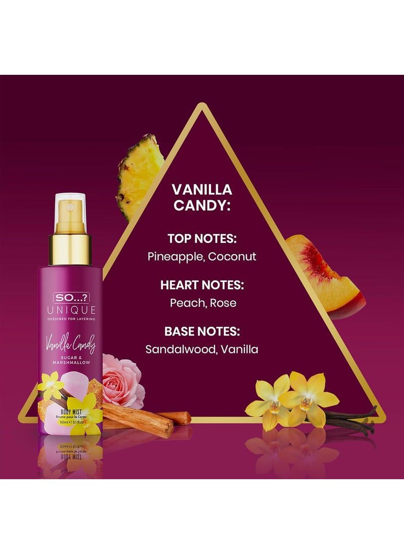 So..? So Unique Body Mist Set  Perfumes for Women with Fresh Floral Sweet Scents  6 Hour Wear Body Spray for Women  Travel Size Gift Set  6 pcs  - Image 3