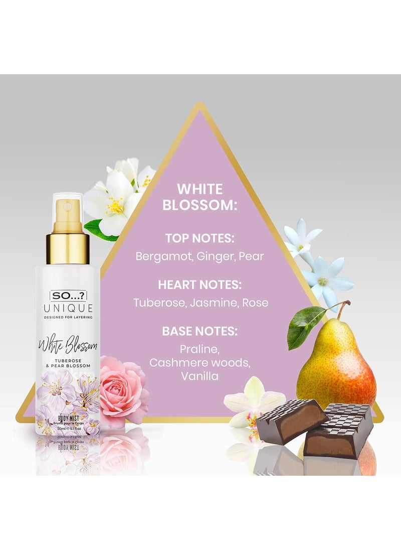 So..? So Unique Body Mist Set  Perfumes for Women with Fresh Floral Sweet Scents  6 Hour Wear Body Spray for Women  Travel Size Gift Set  6 pcs  - Image 4