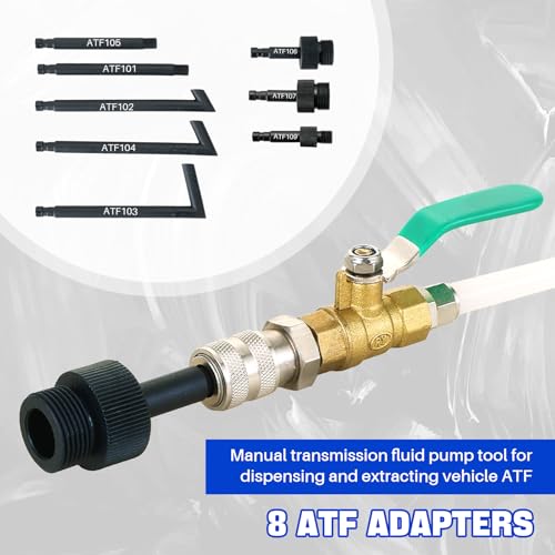 DASBET 3L Manual Transmission Oil Transfer Pump Kit | Transmission Fluid Pump Kit, Fluid Transfer Pump, Manual Oil Pump Oil Filling Filler System Tool for Automatic Transmission with 8pcs Adapters - Image 5