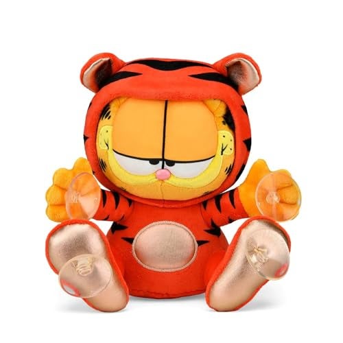 Kidrobot Garfield Year of The Tiger 8 Plush Window Clinger Red Edition Orange - Image 1
