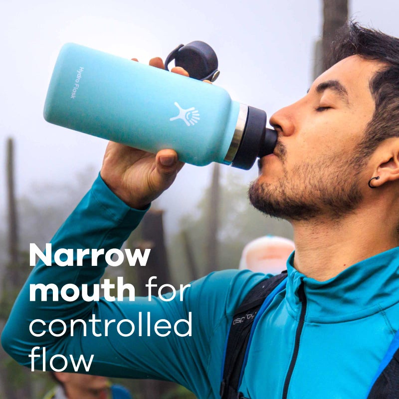 Hydro Flask Water Bottle - Insulated Stainless Steel - Wide Mouth Chug Lid, Non Spill, Leakproof in 32 Oz Lupine Purple - Image 2