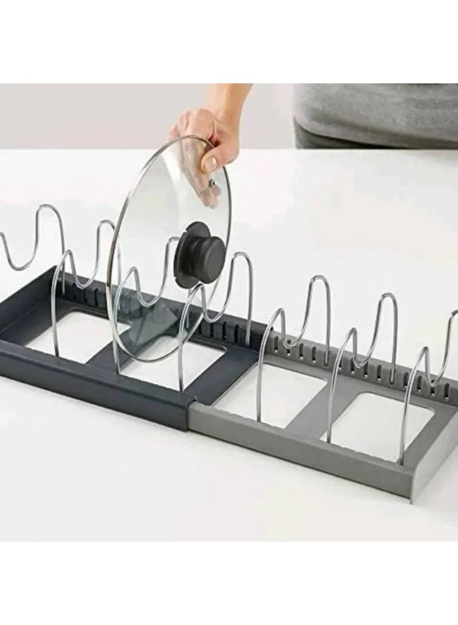 منظم حلل وطاسات وأغطية قابل للتمديد – معدن وبلاستيك - Image 5