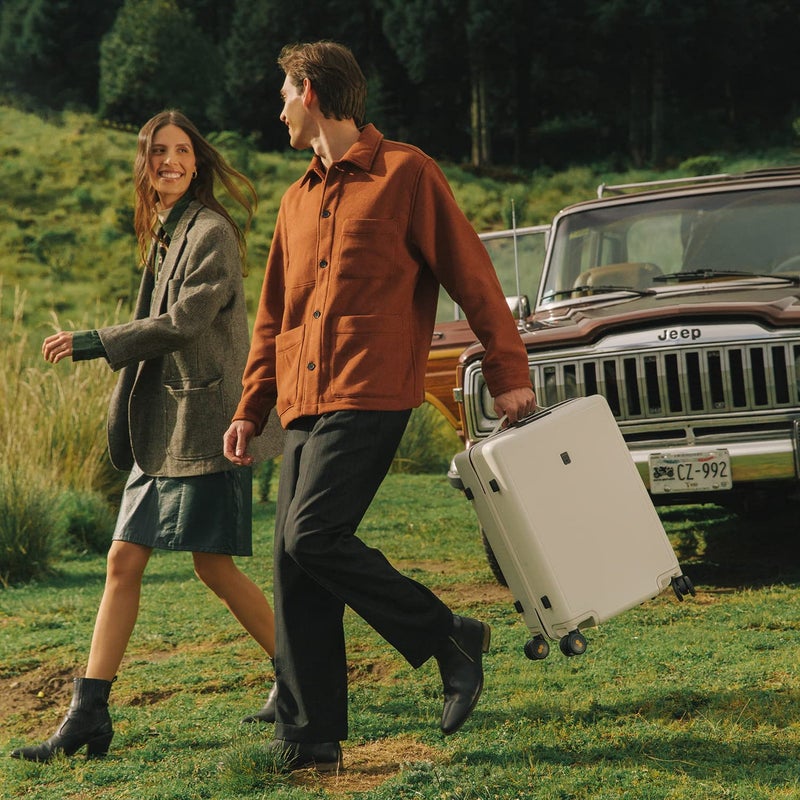 LEVEL8 Carry on Suitcase for Women Men, Carry-on Luggage Airline Approved, Travel Bag with Spinner Wheels, Lightweight Luminous Textured Hard Shell, Tsa Lock, 20 Inch, Cream White - Image 2