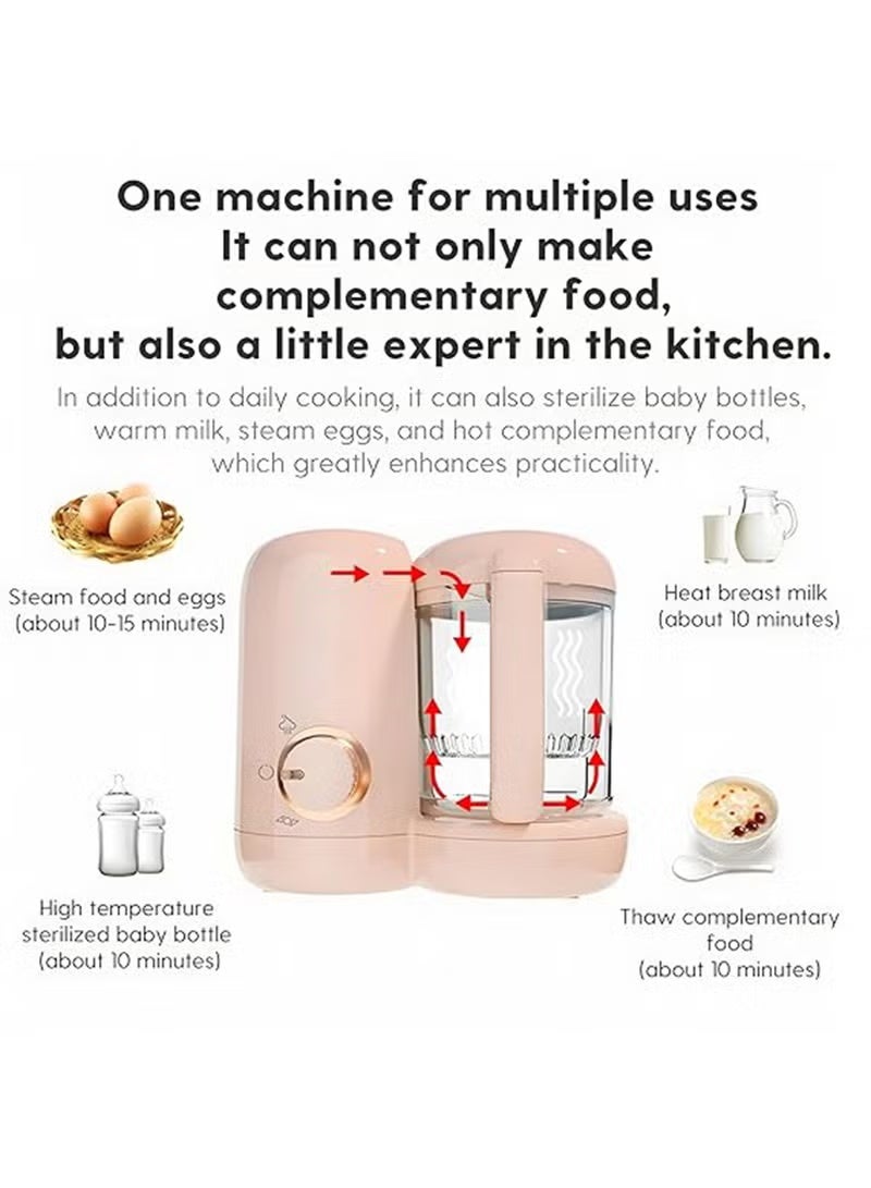 الحلم صانع أغذية الأطفال - قدر بخاري كهربائي وخلاط، مطحنة طعام صغيرة للطهي وخلط المكملات الغذائية، أخضر - Image 3