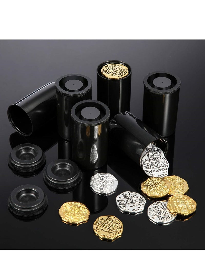 Plastic Film Canister Holders, Empty 35mm Camera Reel Containers with Lids, Storage Cases for Small Accessories, Film, Keys, Coins, Art Beads, Black, 30 Pack - Image 3