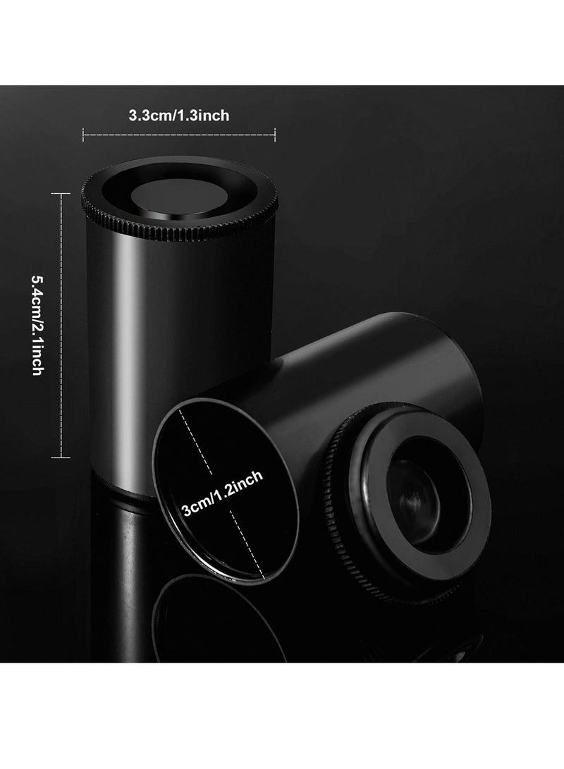 Plastic Film Canister Holders, Empty 35mm Camera Reel Containers with Lids, Storage Cases for Small Accessories, Film, Keys, Coins, Art Beads, Black, 30 Pack - Image 5