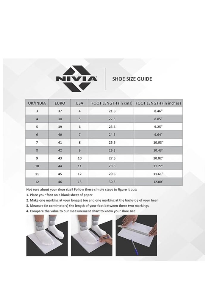Nivia Dominator 2.0 Football Shoes | Size : 6 UK/ 7 US / 40 EU | Material :  TPU Sole with PVC Synthetic Leather Upper, Moulded Insole | Outdoor Sports  - Image 5