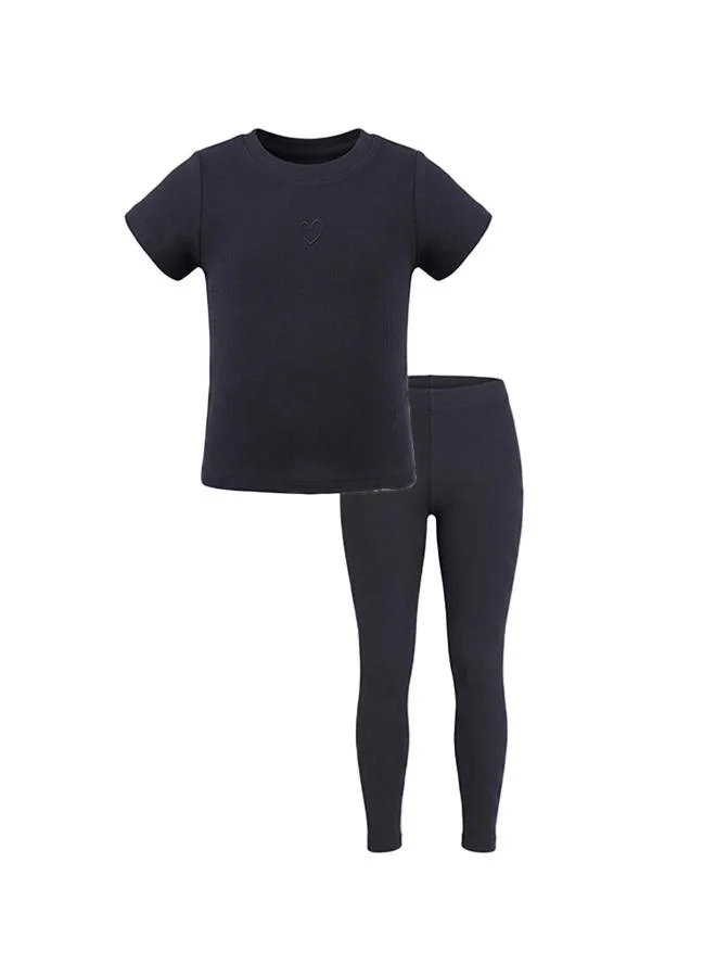 Babies & More Babies & More Toddler Girls Off-White Legging Set