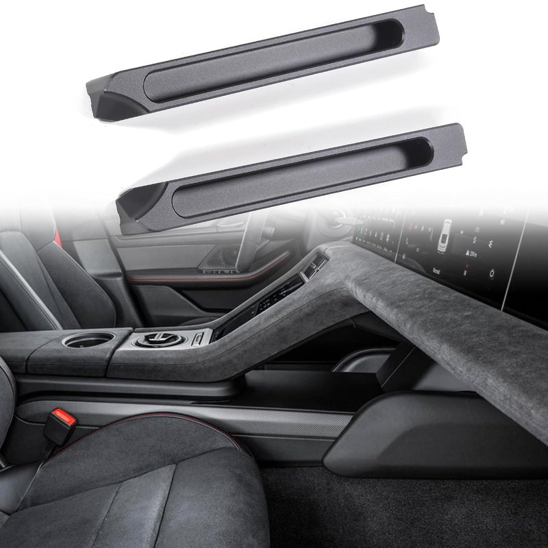 صندوق تخزين مركزي من مويتيل سي سي متوافق مع بورش تايكان 2020 2021 2022 2023 منظم بار التخزين يمنع الأشياء من الطيران حولها ترقية حزمة التخزين نمط قصير