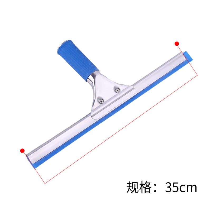 Supply Stainless Steel Wiper Scraper Rubber Glass Scraper Replaceable Wiper Glass Cleaner Cleaning - Image 1