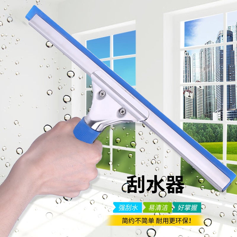 Supply Stainless Steel Wiper Scraper Rubber Glass Scraper Replaceable Wiper Glass Cleaner Cleaning - Image 2