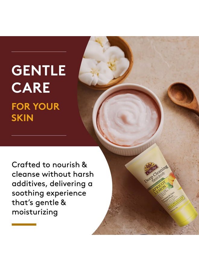 OKAY Oil Control Facial Scrub Exfoliator - Exfoliating Face Wash, Face Scrub for Women and Men, Moisturizing and Brightening, Leaves Skin Smooth and Clean, Paraben Free - Apricot Lemon, 6 oz (1 Pack) - Image 5