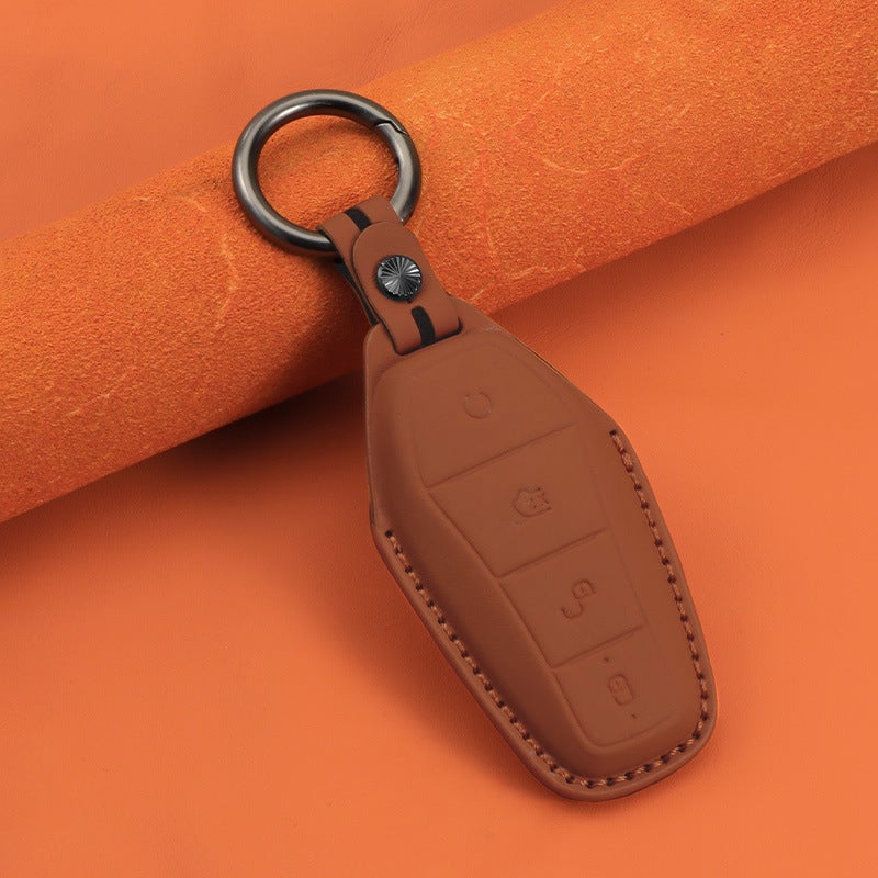 Leather Dolphin Han Qin EV Case Type A amber brown