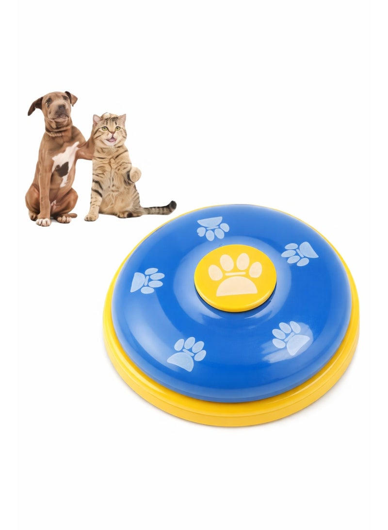 Pet Training Bell Dog Puppy Kitten Putty Training Bells Footprint Pattern Doorbell Buttons for Communication Blue Multicolor - Image 4