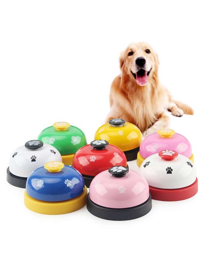 Pet Training Bell Dog Puppy Kitten Putty Training Bells Footprint Pattern Doorbell Buttons for Communication Blue Multicolor - Image 1