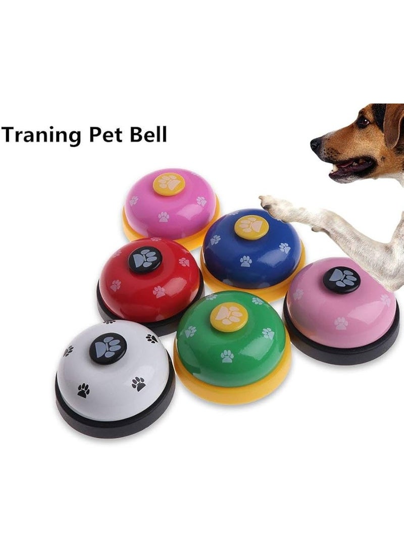 Pet Training Bell Dog Puppy Kitten Putty Training Bells Footprint Pattern Doorbell Buttons for Communication Blue Multicolor - Image 2