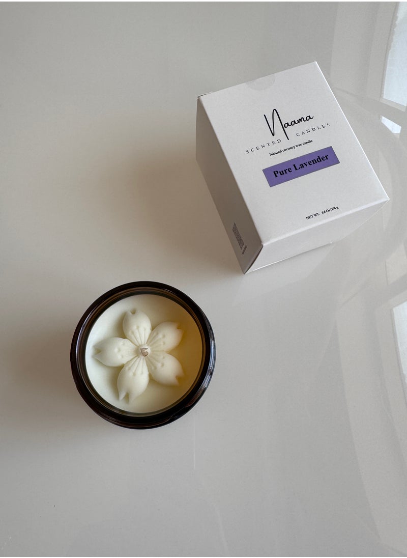 Naama Scented Candles Hand Poured,non toxic,eco-friendly,premium cocosoy Scented Candle-  Pure Lavender Scent  - Image 3