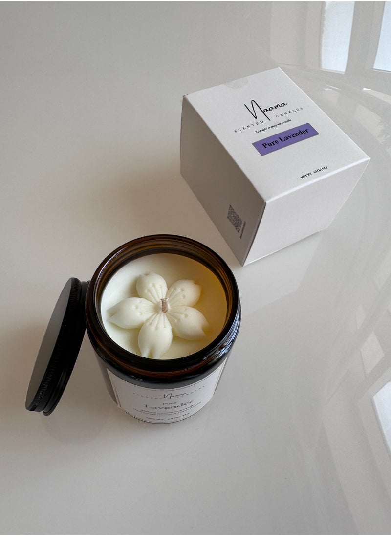 Naama Scented Candles Hand Poured,non toxic,eco-friendly,premium cocosoy Scented Candle-  Pure Lavender Scent  - Image 2