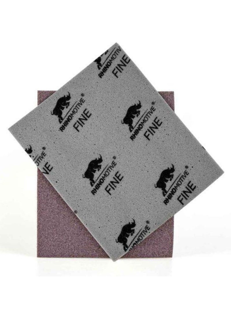 RHINOMOTIVE Automotive Fine Sanding Sponge Grit 320-400 20Pcs - Image 2