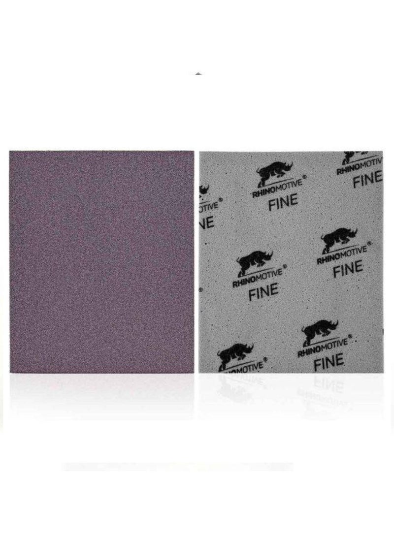 RHINOMOTIVE Automotive Fine Sanding Sponge Grit 320-400 20Pcs - Image 4