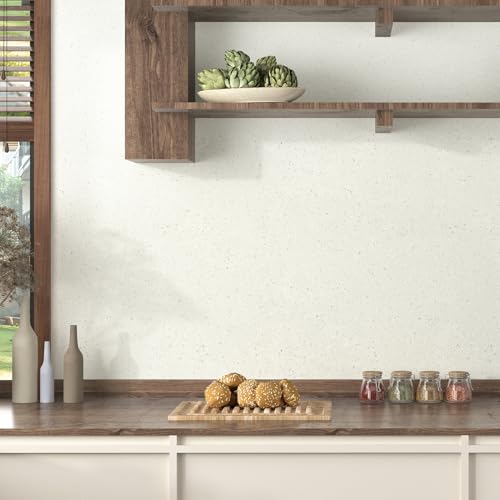 Wallderful Matte Beige Terrazzo Contact Paper for Countertops 15.75"x236" Waterproof Granite Wallpaper Vintage Marble Stick on Wallpaper for Kitchen Counter Top Backsplash Bathroom Table Accent Walls - Image 1