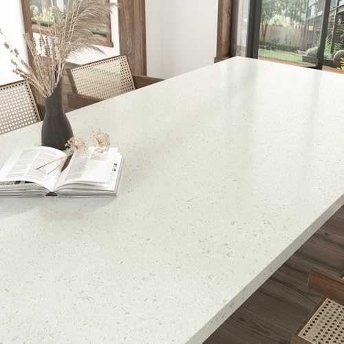Wallderful Matte Beige Terrazzo Contact Paper for Countertops 15.75"x236" Waterproof Granite Wallpaper Vintage Marble Stick on Wallpaper for Kitchen Counter Top Backsplash Bathroom Table Accent Walls - Image 3