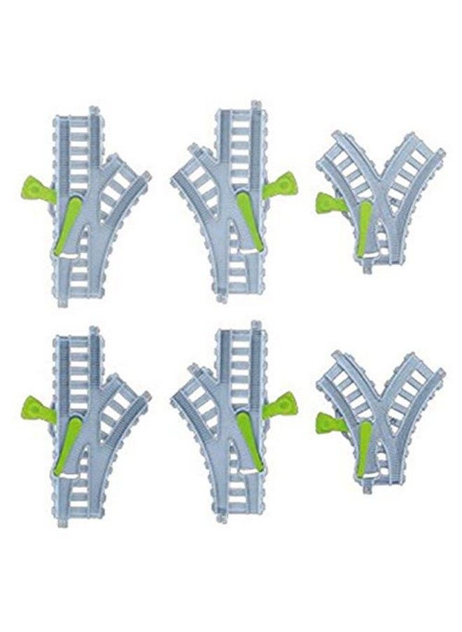 null - Replacement Parts For Thomas The Train Gbn45 ~ Thomas & Friends Trackmaster Percy 6 In 1 Set ~ Replacement Y Tracks ~ 2 Trs Tracks, 2 Tls Tracks And 2 Ys Tracks ~ Blue And Green - Image 1