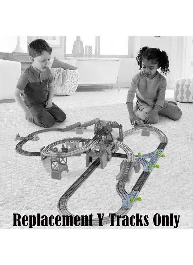 null - Replacement Parts For Thomas The Train Gbn45 ~ Thomas & Friends Trackmaster Percy 6 In 1 Set ~ Replacement Y Tracks ~ 2 Trs Tracks, 2 Tls Tracks And 2 Ys Tracks ~ Blue And Green - Image 1
