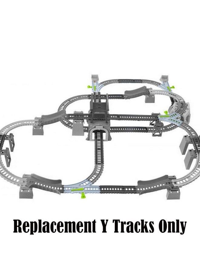 null - Replacement Parts For Thomas The Train Gbn45 ~ Thomas & Friends Trackmaster Percy 6 In 1 Set ~ Replacement Y Tracks ~ 2 Trs Tracks, 2 Tls Tracks And 2 Ys Tracks ~ Blue And Green - Image 1