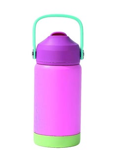 BrainGiggles Kids Insulated 350ml Water Bottle with Straw & Handle - 12oz BPA FREE Stainless Steel Travel Tumbler Double Wall Vacuum Leak Proof Cup Metal Thermos Flask for School Boys Girls - Pink - pzsku/ZEAA2239571F0362B33FEZ/45/_/1738215372/1119347f-f195-4bf6-9307-79ac8a547acd