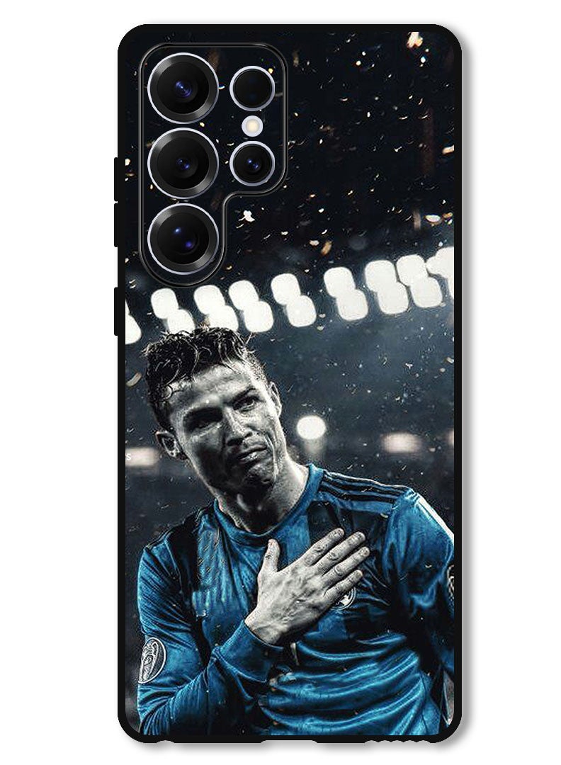 Theodor Protective Case Anti Scratch Shock Proof Bumper Cover For Samsung Galaxy S25 Ultra Ronaldo Thanking - Image 1