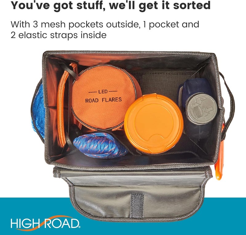 High Road Carganizer Car Storage Organizer with Lid - Multipurpose Small Car Storage Box - Image 5