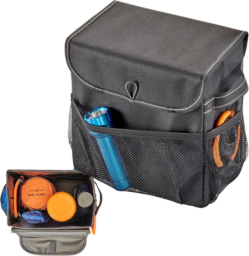 High Road Carganizer Car Storage Organizer with Lid - Multipurpose Small Car Storage Box - Image 1