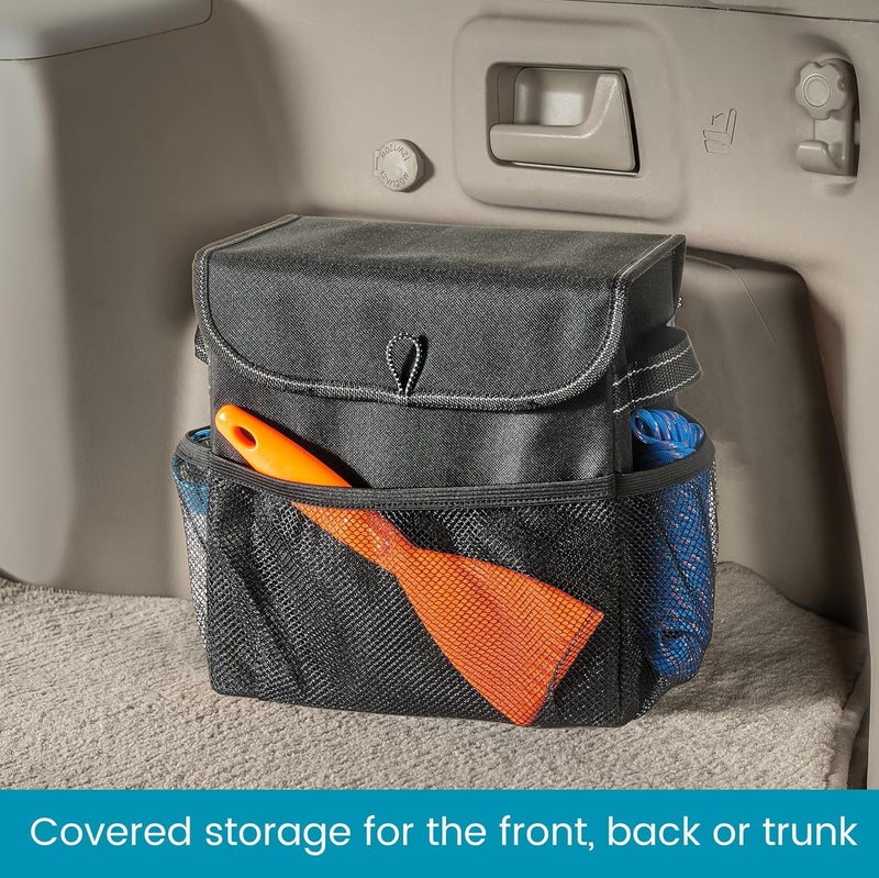 High Road Carganizer Car Storage Organizer with Lid - Multipurpose Small Car Storage Box - Image 2