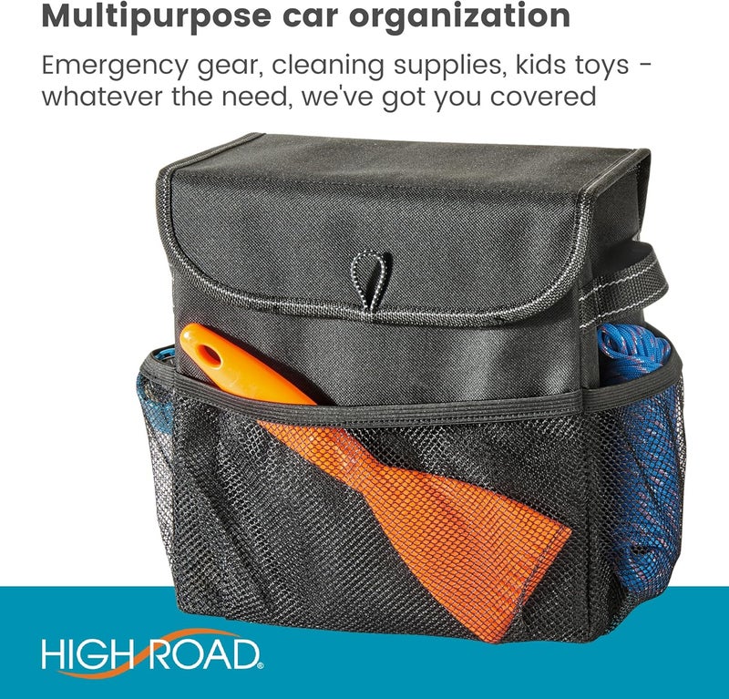 High Road Carganizer Car Storage Organizer with Lid - Multipurpose Small Car Storage Box - Image 3