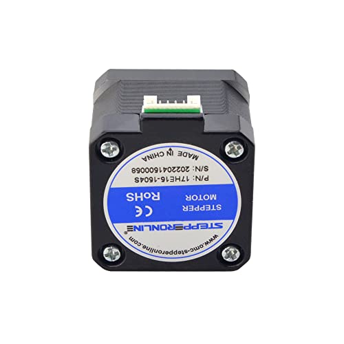 STEPPERONLINE Nema 17 Stepper Motor Bipolar 1.5A 42Ncm 42x42x38mm 1.8deg 4 Wires with 1m Cable and Connector (3 Pack) - Image 4