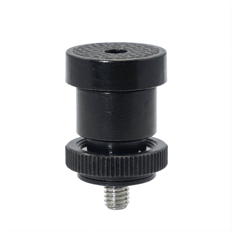 Metal Mini Ball Head Hot Shoe Mount 360 Swivel Camera Tripod Adapter - Image 5