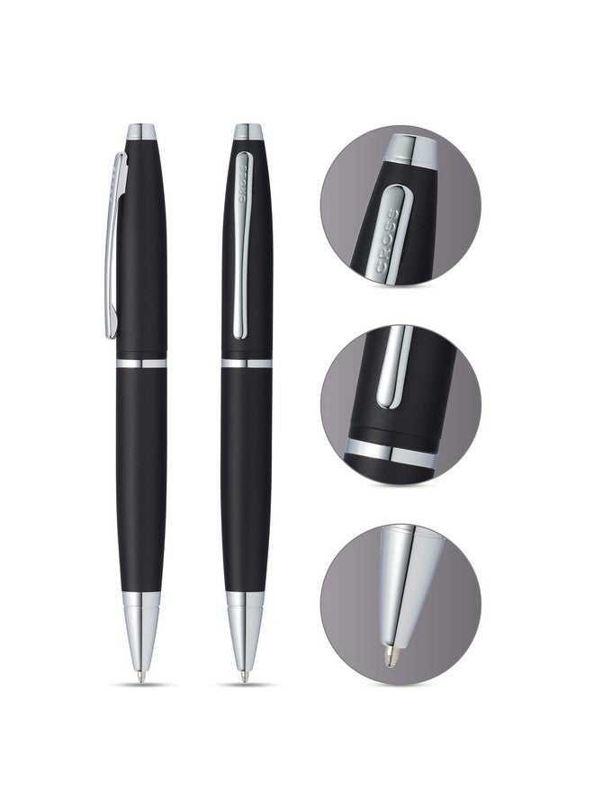 Cross Calais Matte Black Ballpoint Pen in Gift Box (AT0112-14) - Image 2