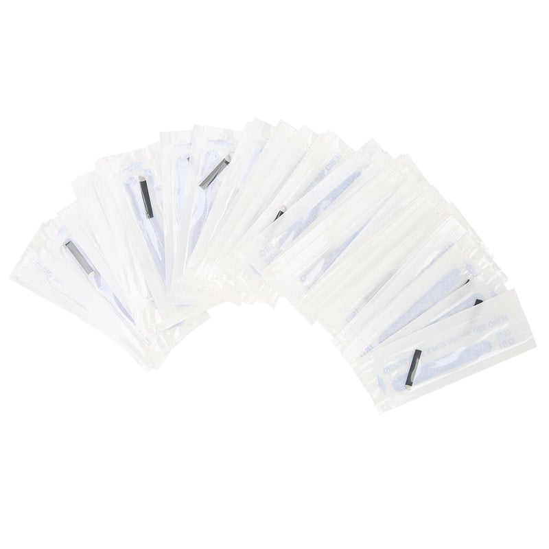 50pcs Eyebrow Microblading Needles Blade Fine Tattooing Permanent Makeup Blades 0.18mm(U16‑pin ) - Image 5