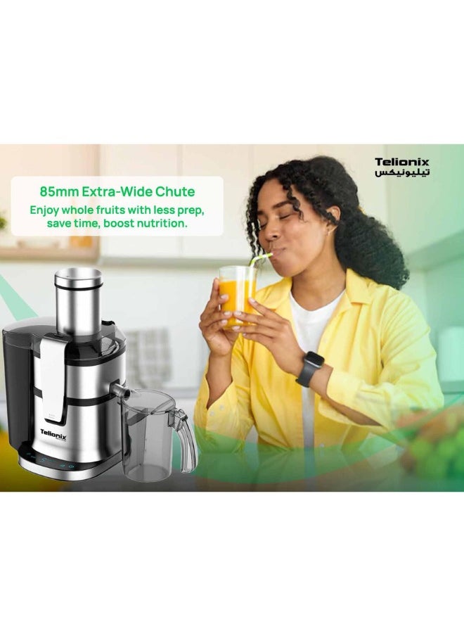Telionix - Telionix Digital 4 in 1 Juicer & Blender, 1200W Electric Juicer with 5 Speed Control, 2.4L Capacity, Stainless Steel Design, I-Touch Screen, Perfect for Smoothies and Fresh Juices - Image 1