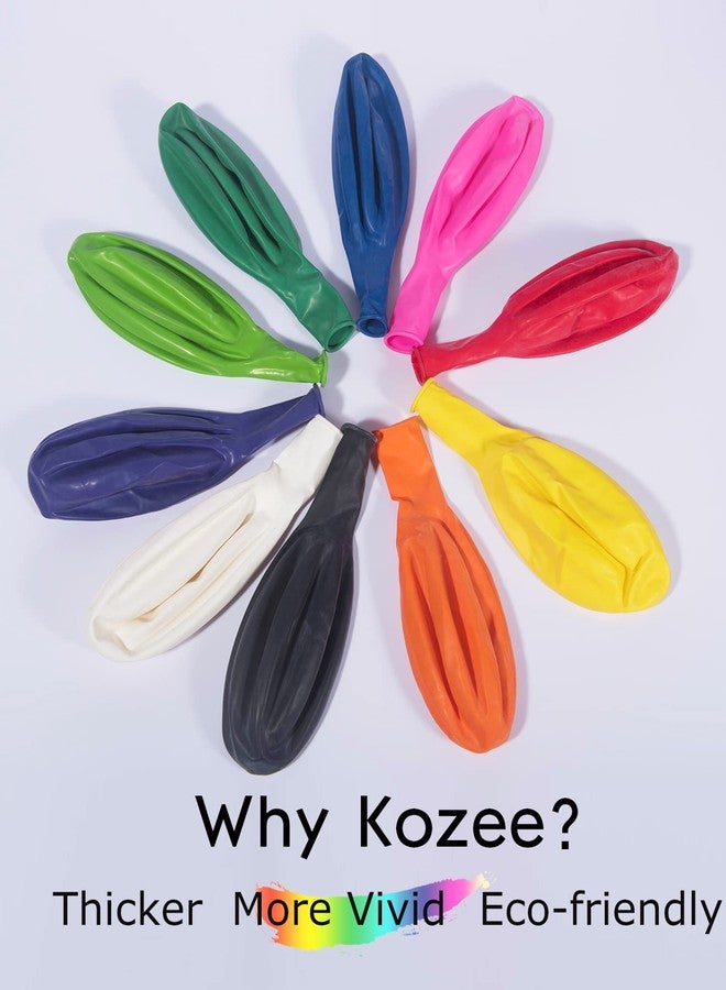 kozee 20 قطعة من البالونات الكبيرة مقاس 24 بوصة بألوان أساسية، بالونات لاتكس عملاقة متنوعة الألوان، بالونات جامبو لحفلات أعياد الميلاد وحفلات الزفاف والذكرى السنوية والمهرجانات والمناسبات وديكورات الكرنفال - Image 4
