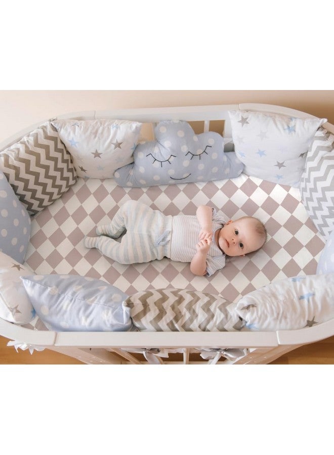 FIGEPO Fitted Baby Neutral Bassinet Sheets Bear and Buffalo Check Plaid Breathable Unisex Baby Sheet Set for Boys or Girls - Image 5