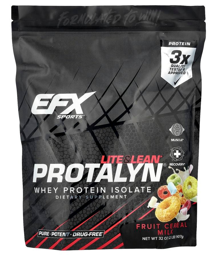 EFX SPORTS Protalyn® Whey Protein Isolate Fruit Cereal Milk 2 lb (907 g)