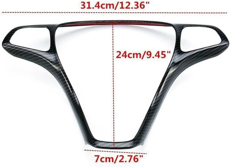 Wivplex Carbon Fiber Steering Wheel Trim Cover for Benz - Image 2